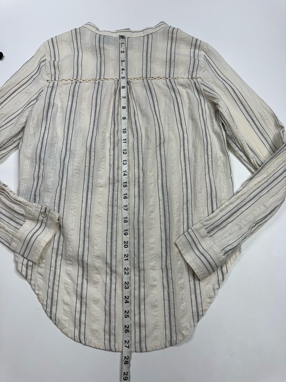 Harley-Davidson Dobby Stripe Woven HenleyNeck Pullover Womens Medium - Picture 11 of 12